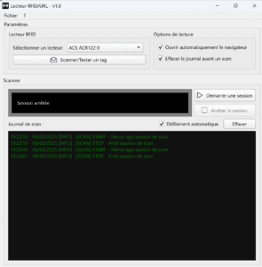 Logiciel NFC ouver